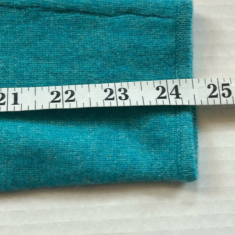 Charter Club Luxury 100% cashmere mint turquoise boxy sweater sz XS oversized - Picture 8 of 9